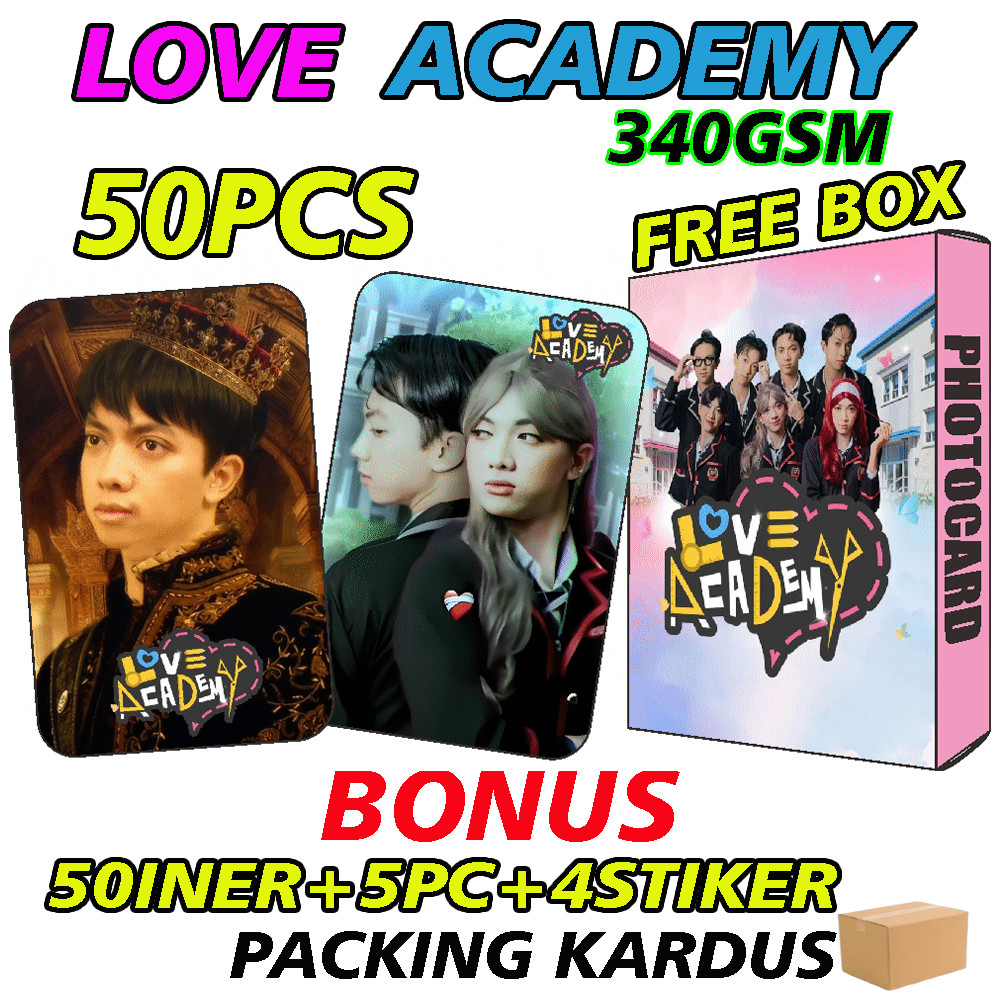 [ 50PCS ] PHOTOCARD SAPUTRA KORI LOVE ACADEMY ALETTA VERNAN NOLAN SASTRA LIORA ZELENA SPTRAKORI GLOS
