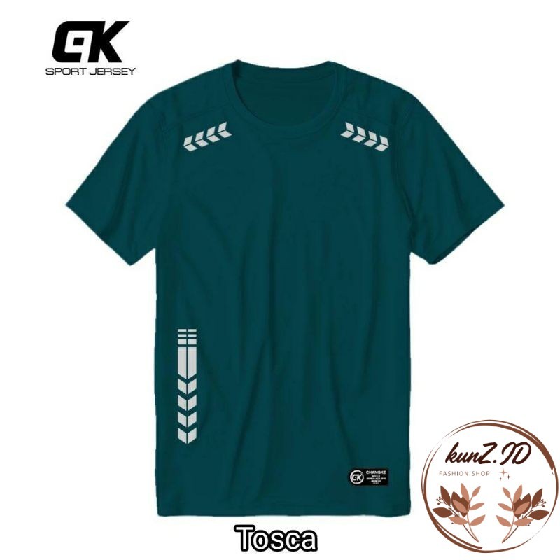 PROMO Jersey Olahraga Baju Kaos Atasan Sport Dewasa Pria Wanita Gym Training Fitnes Sepeda Senam Vol