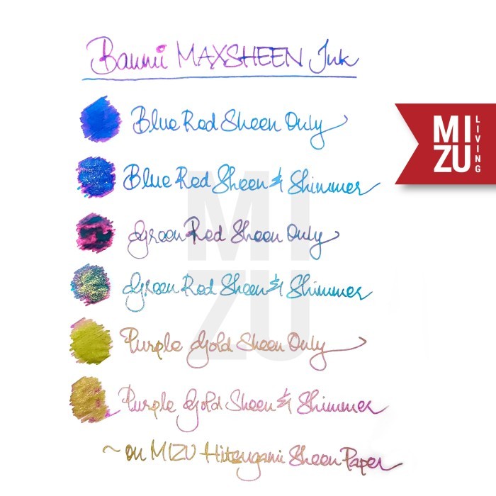 

best -BANMI MAXSHEEN Sheen & Shimmer Glitter Tinta Fountain Pen Ink - PG SHEEN ONLY