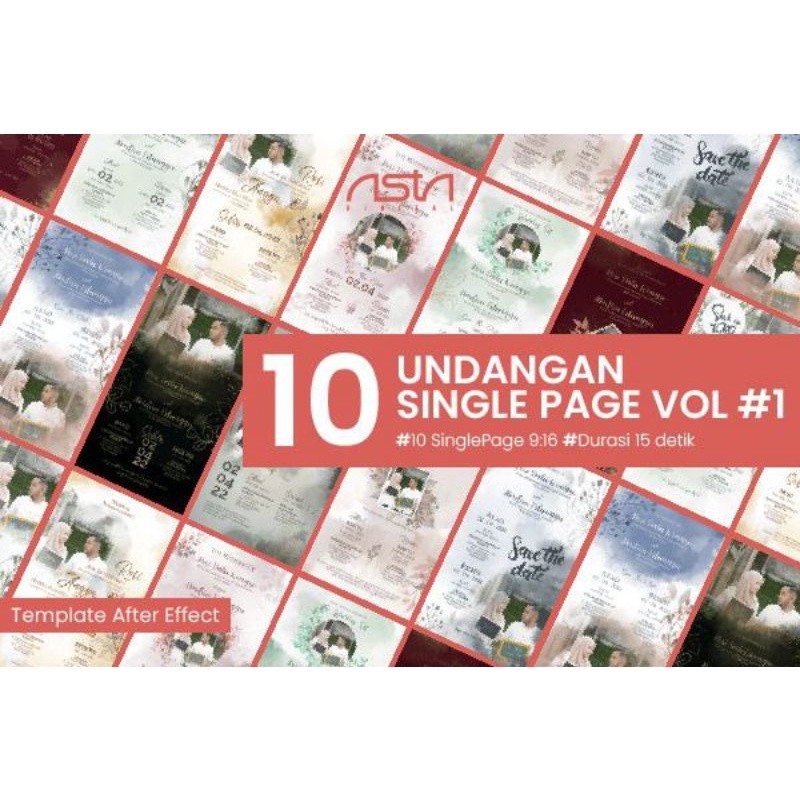 10 UNDANGAN SINGLE PAGE VOL. 1 - ASTA DIGITAL