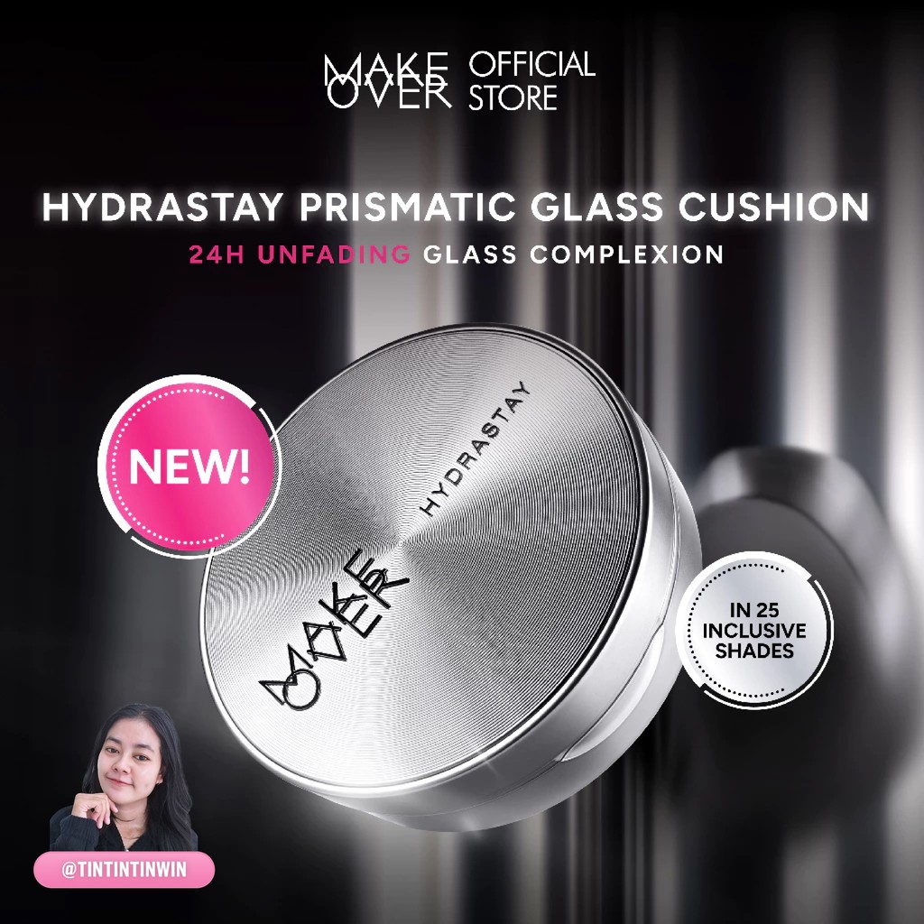 [TINTINTINWIN'S PICKS] NEW MAKE OVER Hydrastay Prismatic Glass Cushion - Glow Cushion Plumpy Tahan C