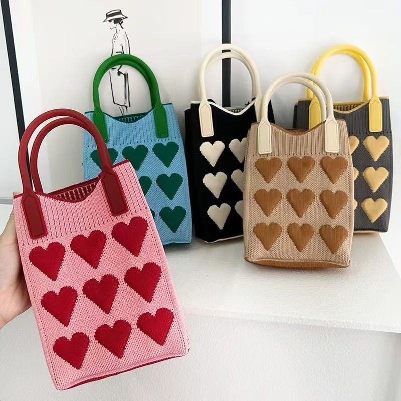Knitted Mini Sling Bag Premium Tas HP Rajut Selempang Wanita Korean Style