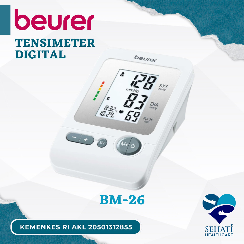 Beurer Tensimeter Digital BM 26 Alat Ukur Tensi Meter Tekanan Darah Medis Kesehatan