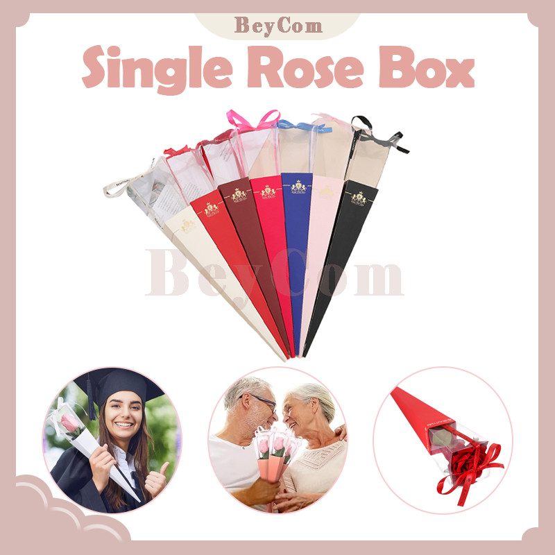 

Single Rose Box/Box Bunga Satuan Pembungkus Buket