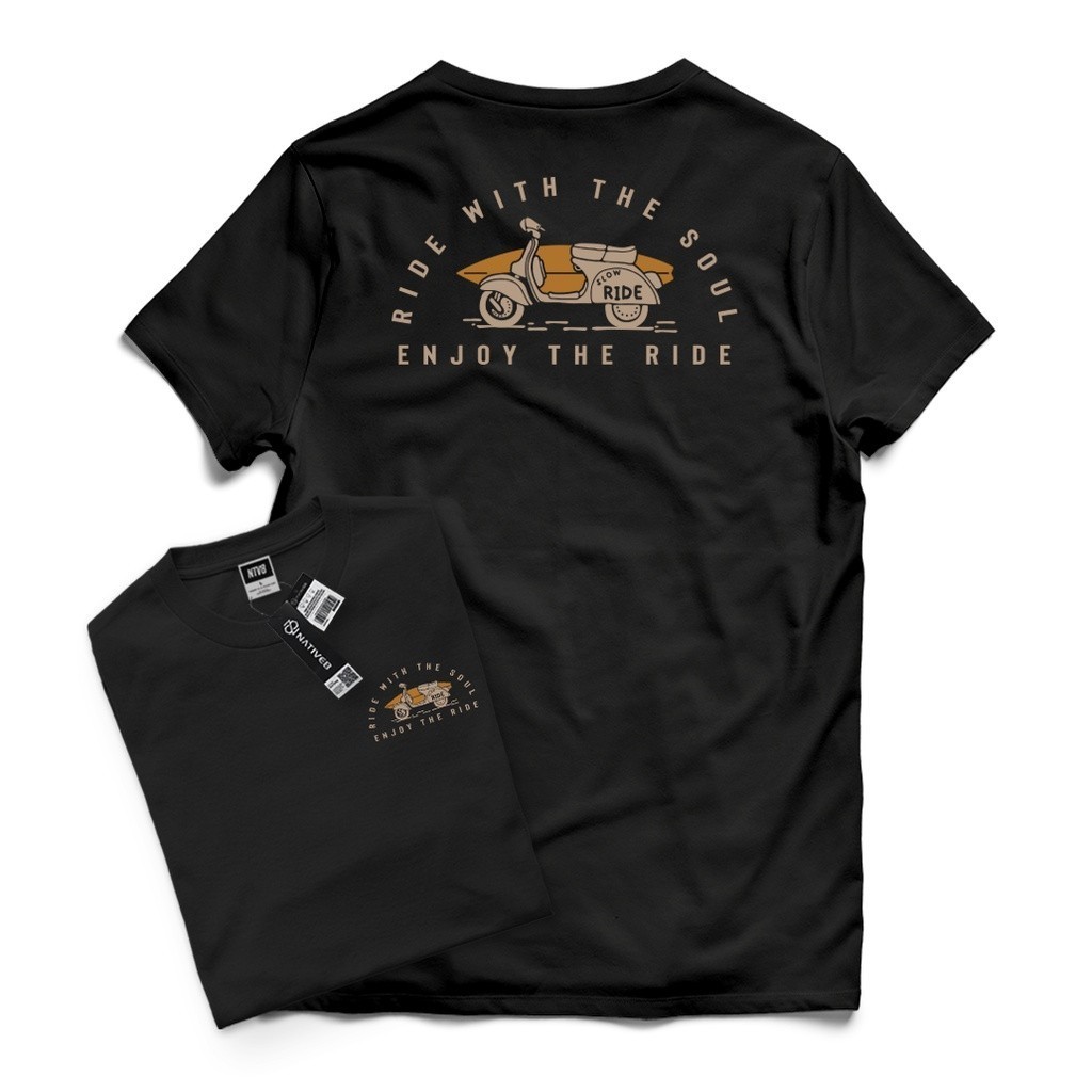 Kaos Distro Pria / Kaos Distro Original / Baju Distro Pria - NATIVE8 - SLOW RIDE