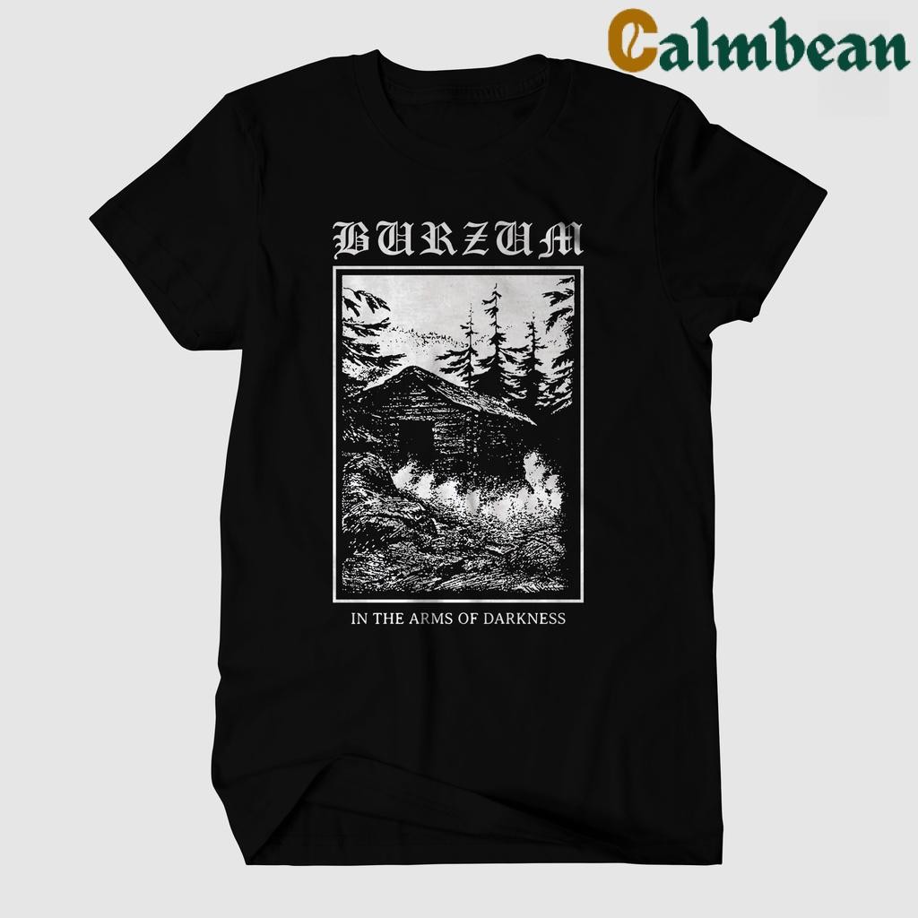 CALMBEAN Kaos Band / Kaos Burzum / BURZUM WHITE / Baju Musik Rock Metal / Mono Version