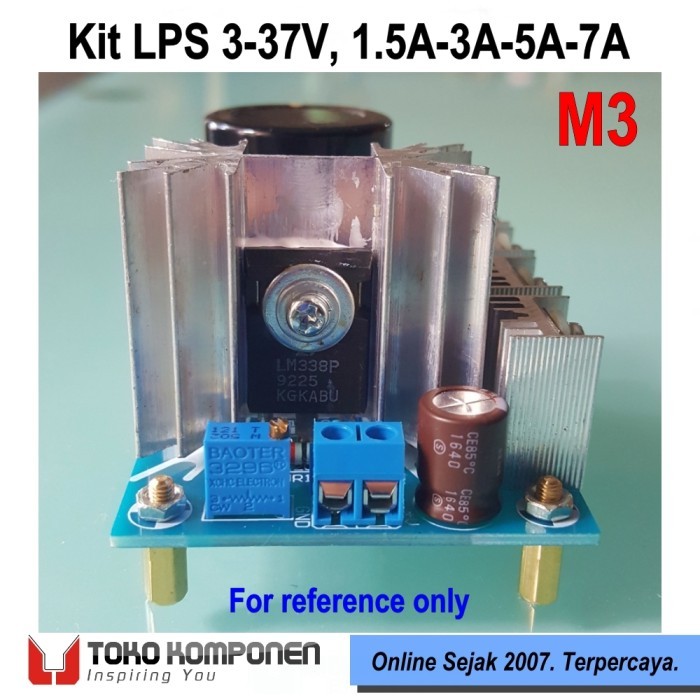 Kit Linear PSU 3V-35V 3A 5A Power Supply 5V 9V 12V 15V 24V LT1083 M3 - 3A-5A