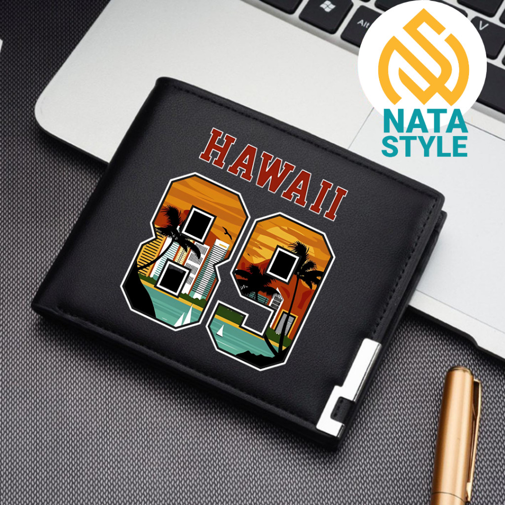 Dompet Wallet Gambar Hawai99 Dompet Kulit Pria Wanita Custom