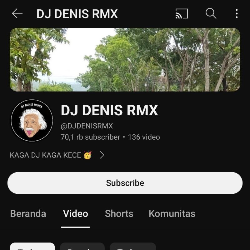 Akun Youtube 70k subscribe Musik