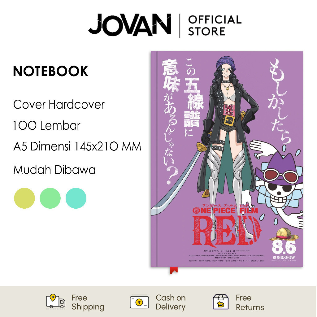 

Notebook Hardcover Custom One Piece Red Robin Buku Tulis Catatan Note Agenda Planner Jurnal Diary Notebook Anime