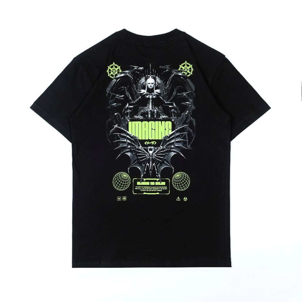 Imagineco Kaos Lengan Pendek Hitam "Batqueen"