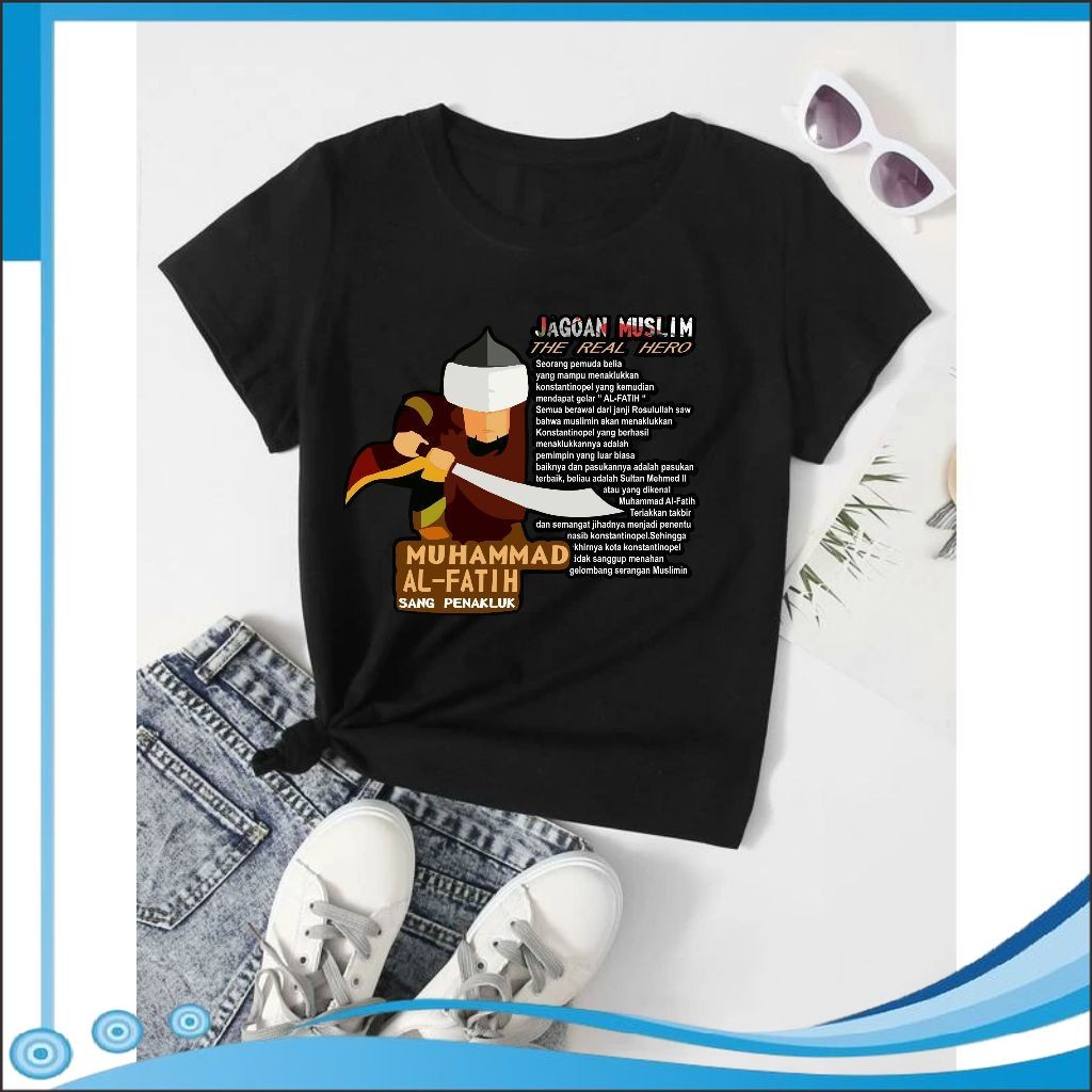 TB Kaos Tshirt Anak Muhammad AL Fatih Motif Muslim Islami Keren Unisex Usia 1-10 Thn Fashion Kids 16