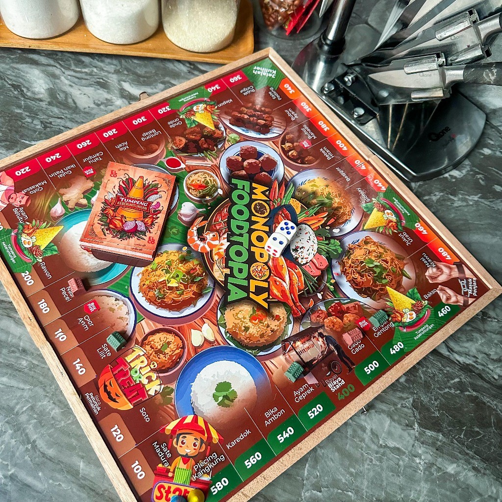 ORANSHOP (Bisa COD) Monopoli Indonesia FoodTopia by Elco (Permainan Monopoli Bahasa Indonesia)
