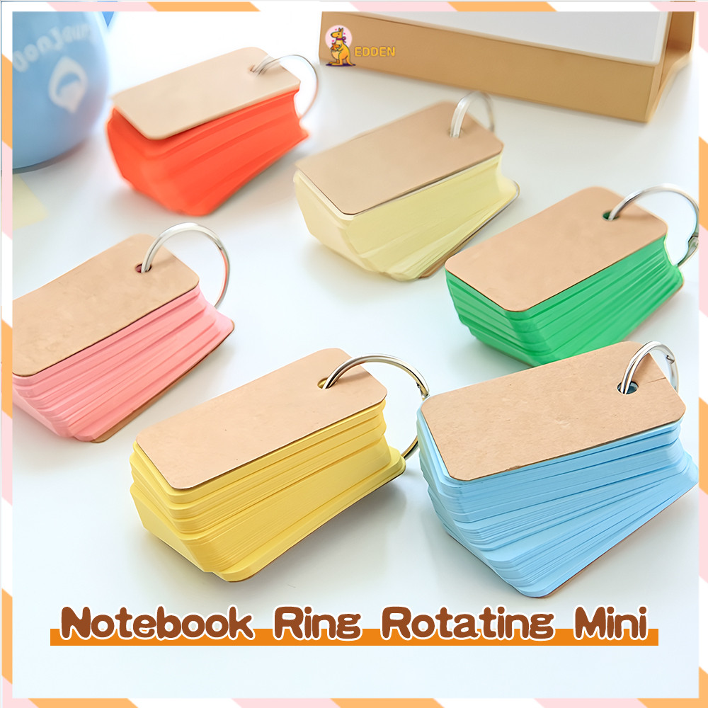 

Edden Memopad Memo Notebook Ring Flash Card 50/100 Lembar