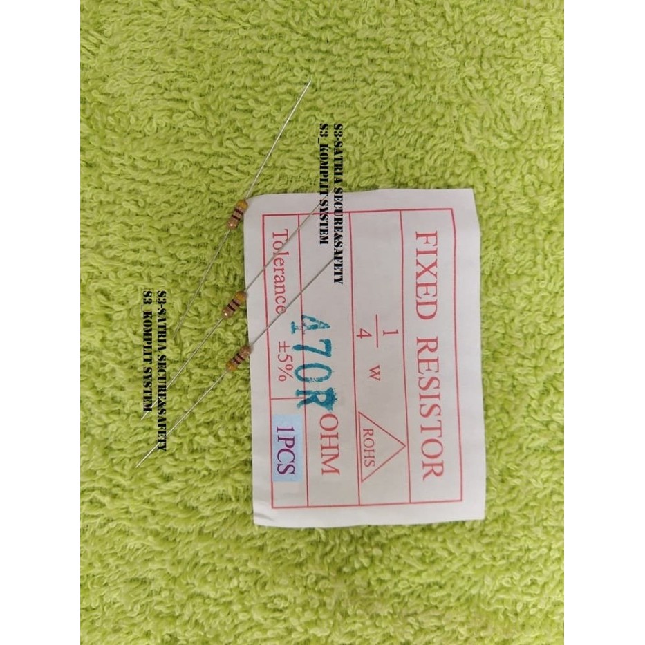 Coklat 470R ohm Resistor 1/4 W watt 5% 1/4W 470 R OHM 470Rohm