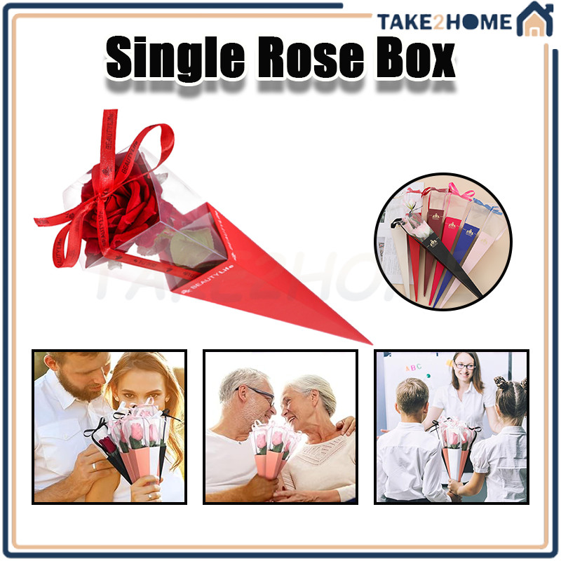 

Box Mika Plastik Bunga Satuan/Single Rose Box/Plastik Bunga Satuan Box Bunga Satuan