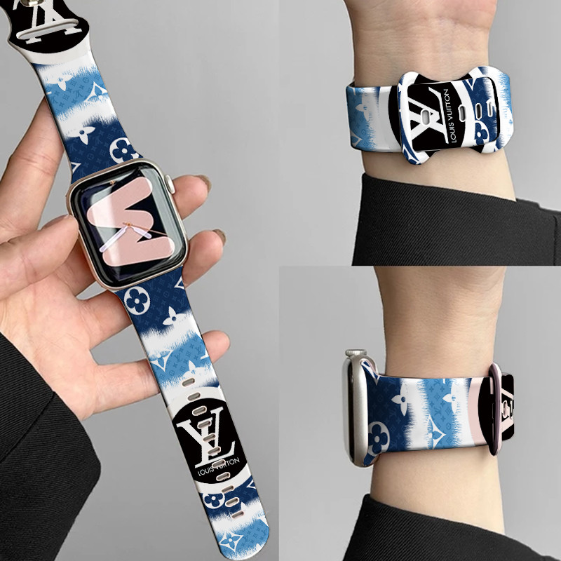 Tali Strap Gelang Soft Silikon LV modis Untuk HUAWEI  band 7 band 8 band 9 10 honor band 6 WATCH FIT