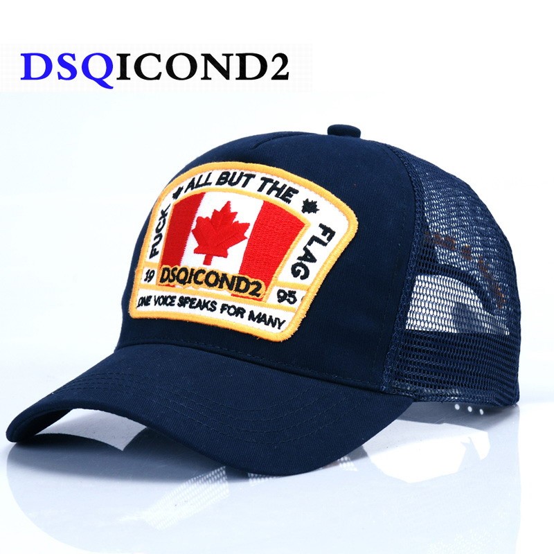 DSQICOND2 Maple Leaf Mesh Baseball Cap DSQ2 Letters High Quality Men Women Cap Custom Design ICON Lo