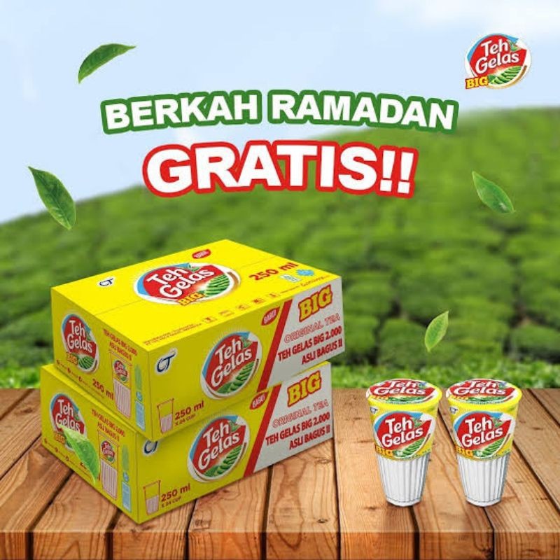 

teh gelas big isi 24 pcs