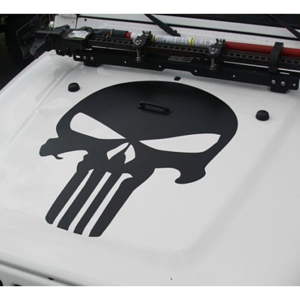 punisher sticker kap mobil universal