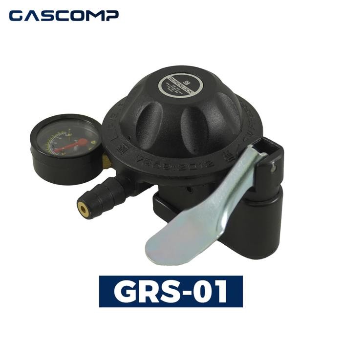 Gascomp Superlock GRS01 Regulator Kompor Gas Meter Tekanan Rendah Pengunci Ganda Otomatis - GRS01