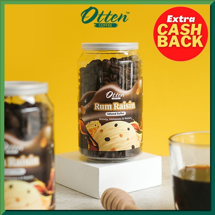 

Otten - Biji Bubuk Kopi Infused - Rum Raisin Arabica Coffee 120gr - Wholebean