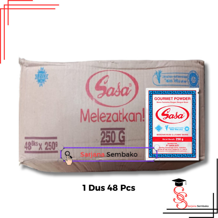 Sasa MSG Micin 250 Gram - 1 Dus 48 Pcs