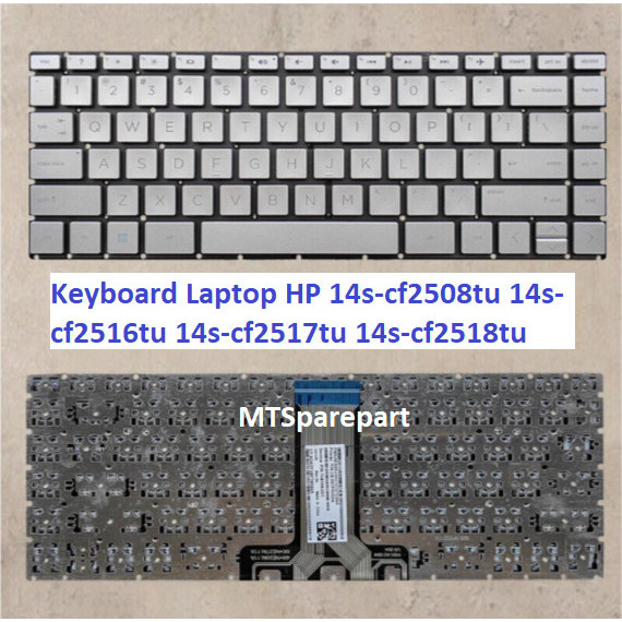 Keyboard Laptop HP 14s-cf2508tu 14s-cf2516tu 14s-cf2517tu 14s-cf2518tu - non Backlight