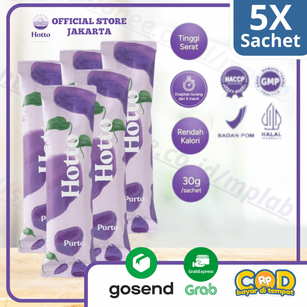 

[FLASH SALE] ] Ekonomis 5 Sachet (Travel Pack) Hotto Purto Official Jakbar Multigrain HALAL dan BPOM