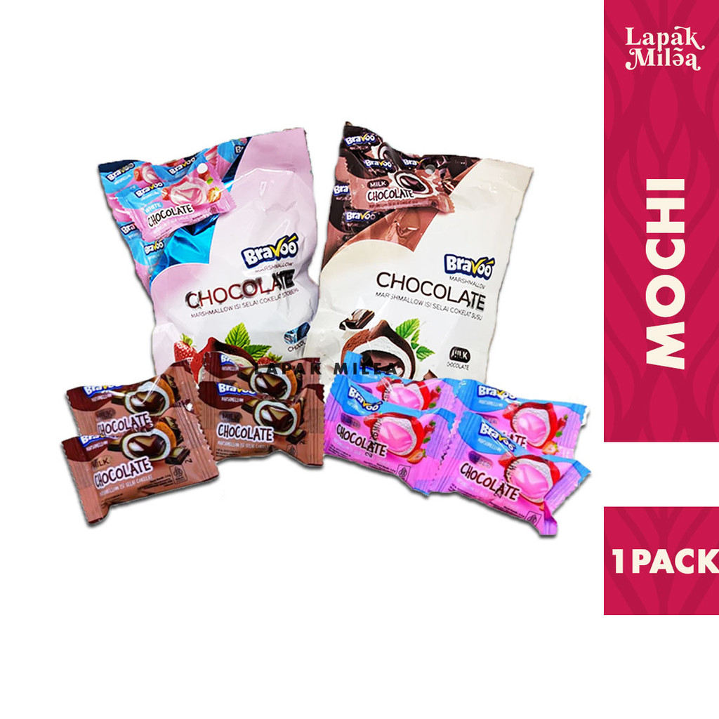 

Mochi Marshmallow Isi Selai Lumer Bravo 1 Pack Isi 5 pc x 3.6gr