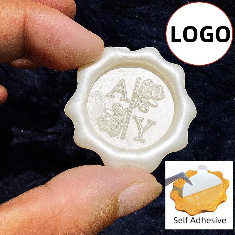 

Custom Wax Seals With Backing Self Adhesive Tape,Seals Stamps For Wedding Supplies Business LOGO Personalized Wax Seal Stickers