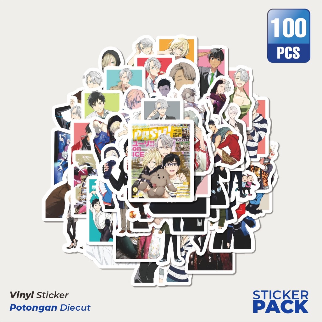 

Stiker Vinyl Stiker Anime Yuri On Ice Char Mix 2 Waterproof Aesthetic- Untuk Laptop, Motor, dan Helm - Paper Stationery Pack