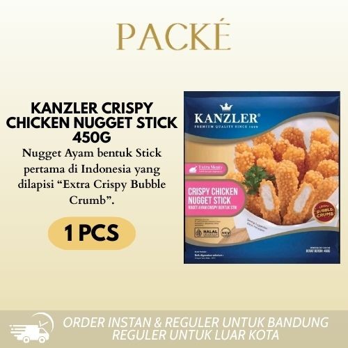 

Kanzler Crispy Chicken Nugget Stick/ Naget Ayam Krispi Stik 450gr