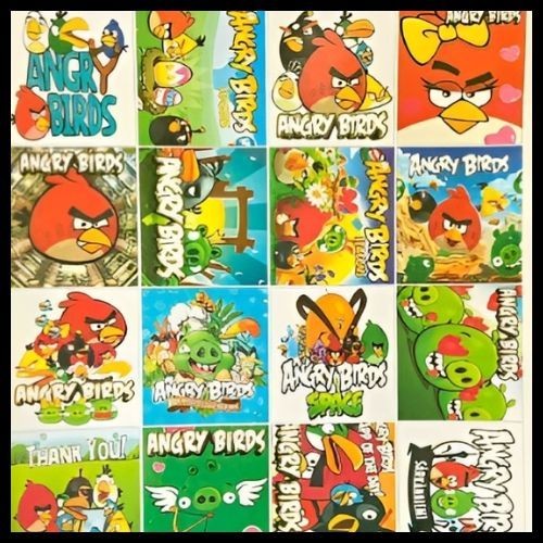 STICKER RACING STICKER PACK STICKER PAPANAN STICKER TUMPUKAN VINYL STICKER KILAT MOTIF KARTUN ANGRY 