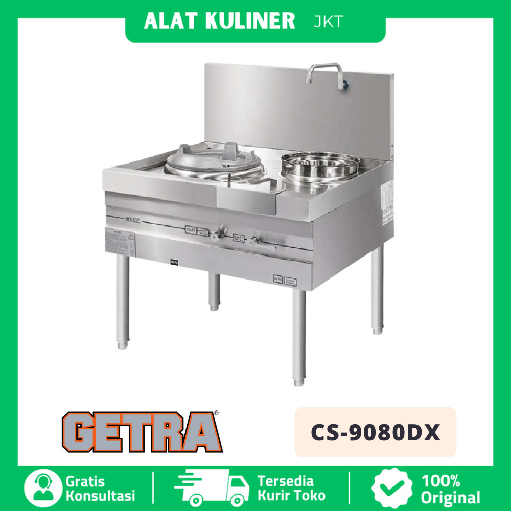 GETRA CS 9080DX CS-9080DX GAS KWALI RANGE 1 BURNER 1 SOUP RING