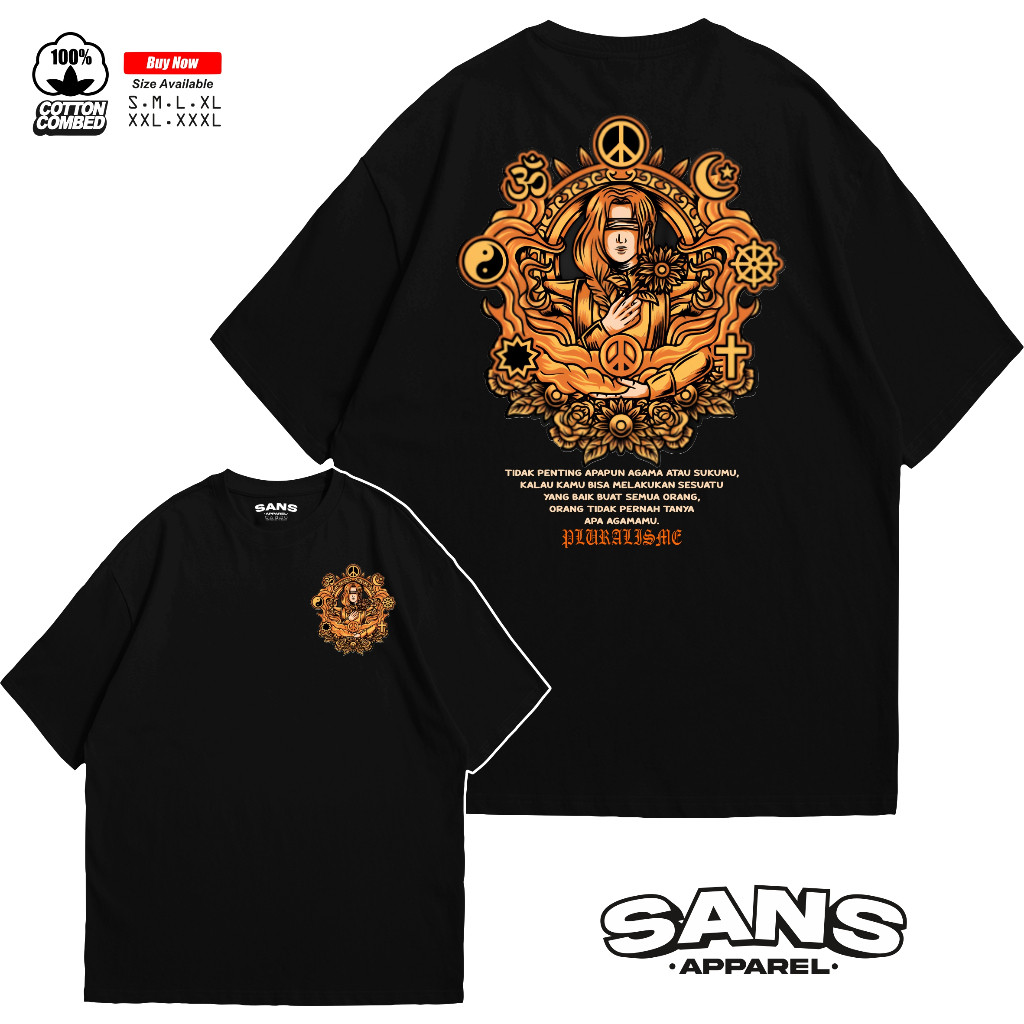 Kaos Pluralisme Tidak Penting Agamamu Atau Sukumu New Series - Kaos Pluralisme Terlaris - Baju kata 