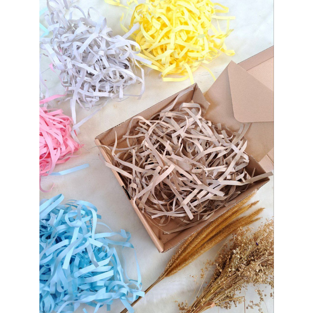 ( 10 Gram ) SHREDDED PAPER / KERTAS CACAH SERUT / ISI GIFT BOX FILLER