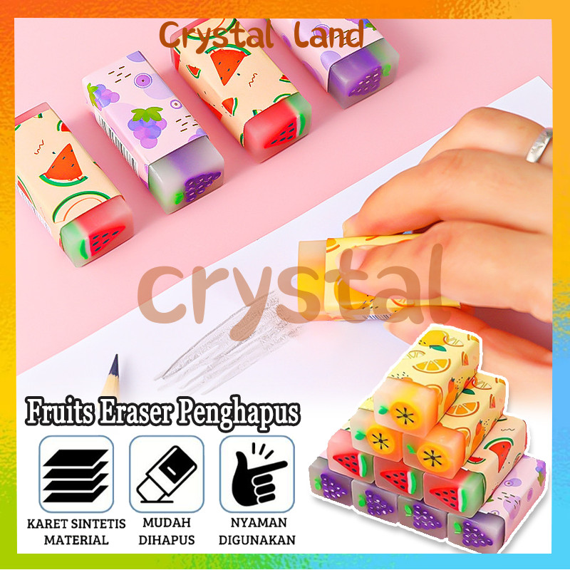 

Penghapus Pensil Motif Buah Fruits Eraser Penghapus Karakter Dinosaurus