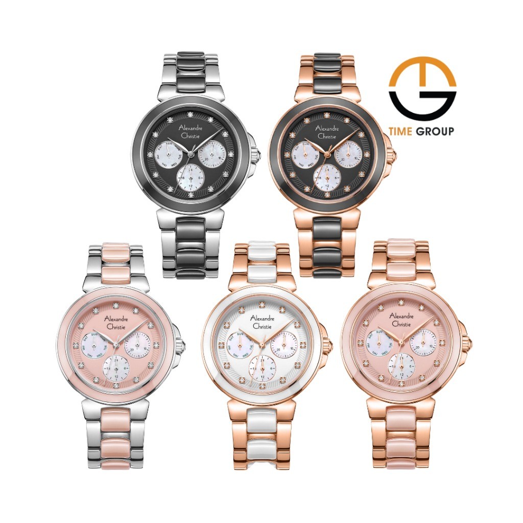 JAM TANGAN WANITA ALEXANDRE CHRISTIE AC2B02 AC 2B02 BF STAINLESS STEEL ORIGINAL