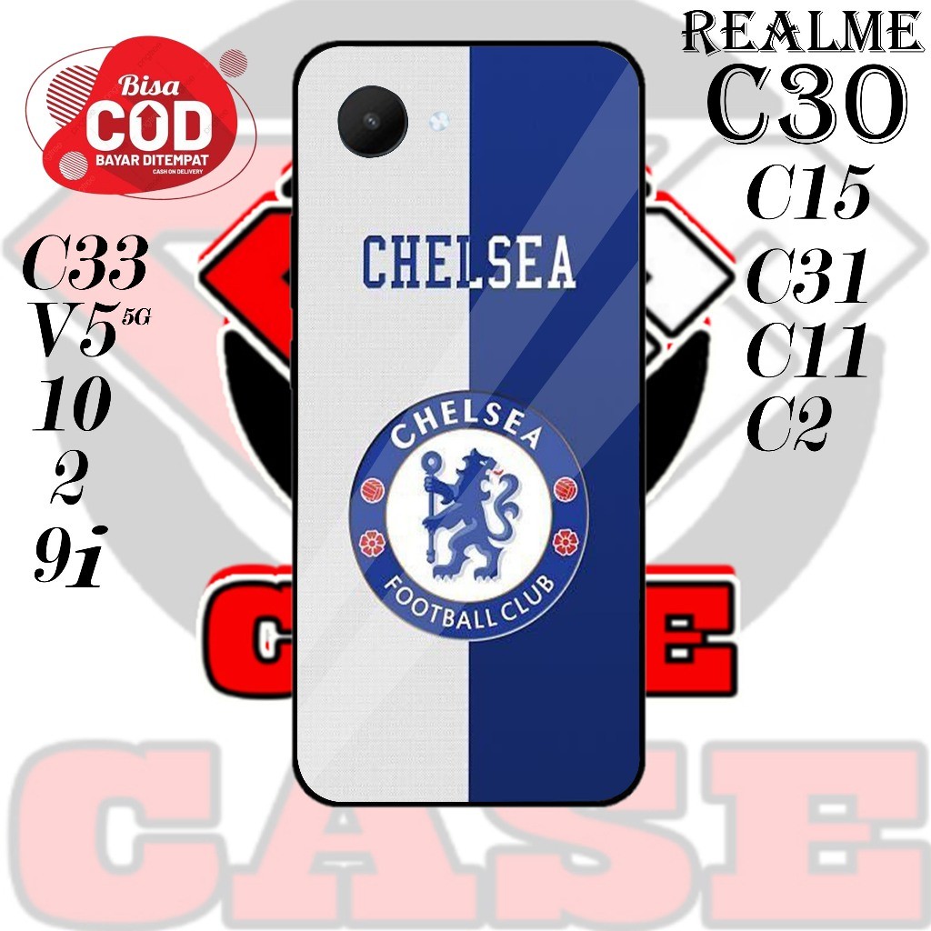 Skin DKC MOTIF CHELSEA HARDCASE  REALME C30 /  C31 / C33 / C15 / C11 / C2 / REALME 2 / REALME 10 / V