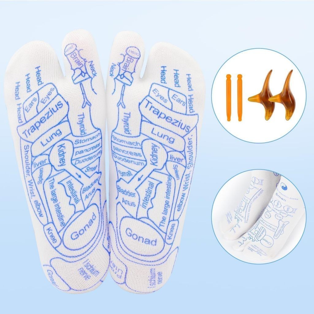 1 set Kaus Kaki Pijat Terapi Kejut Pijat Terapi Akupunktur Kaos Kaki Terapi Kaus Kaki Terapi Pijat K