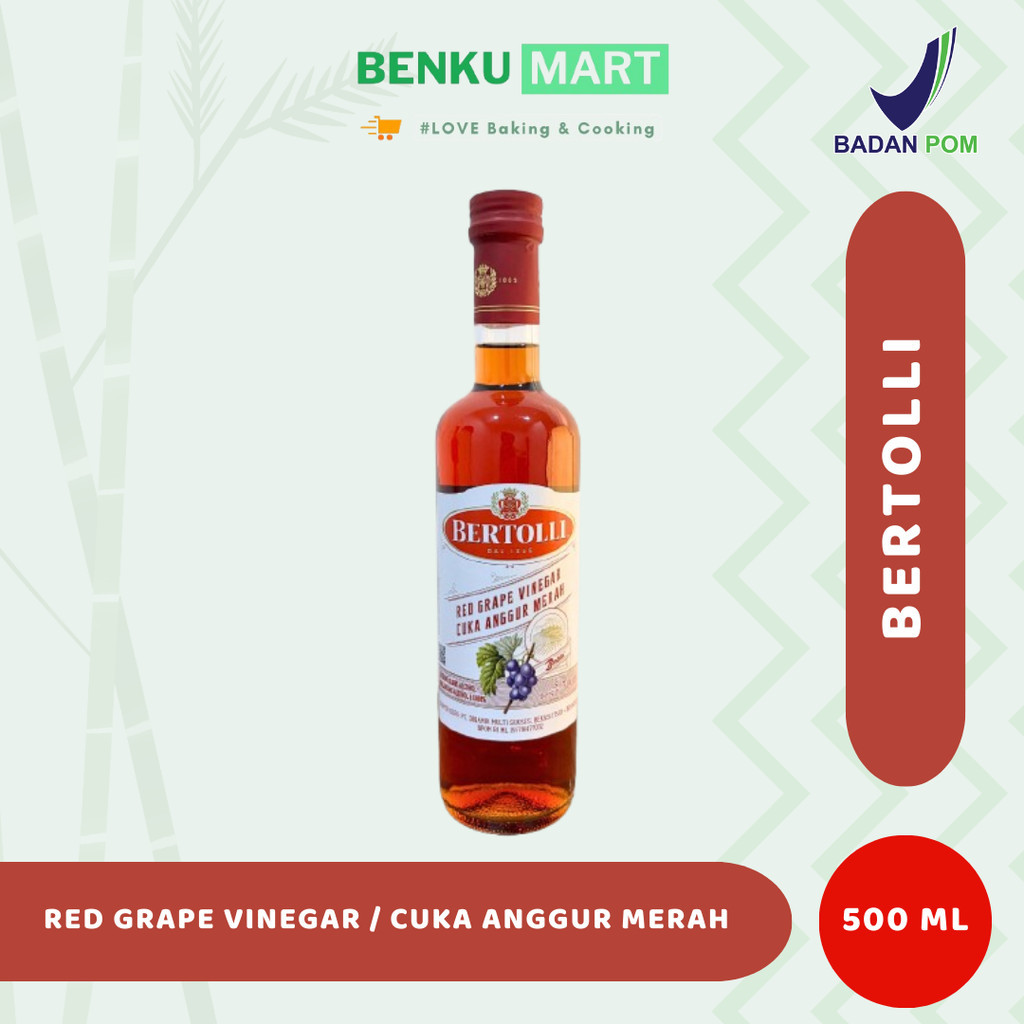 

Bertolli Red Grape Vinegar (500 ml) Cuka Anggur Merah Import Italy