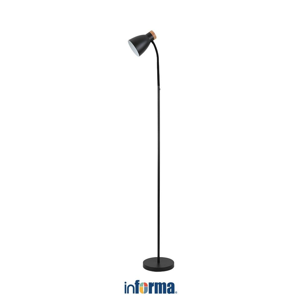 Informa Gia Lampu Lantai - Abu-Abu/Hitam Standing Floor Light Lampu Tiang Dekorasi Lampu Berdiri