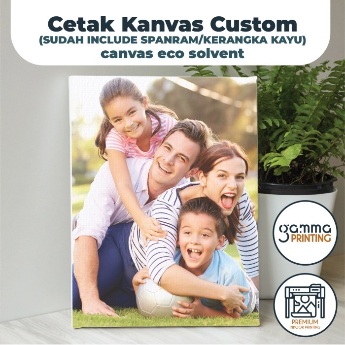 

Cetak Foto Kanvas / Canvas Photo Print + Spanram ( Rangka Kayu )