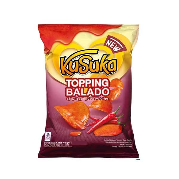 

Kusuka Keripik Singkong Topping Balado 160g