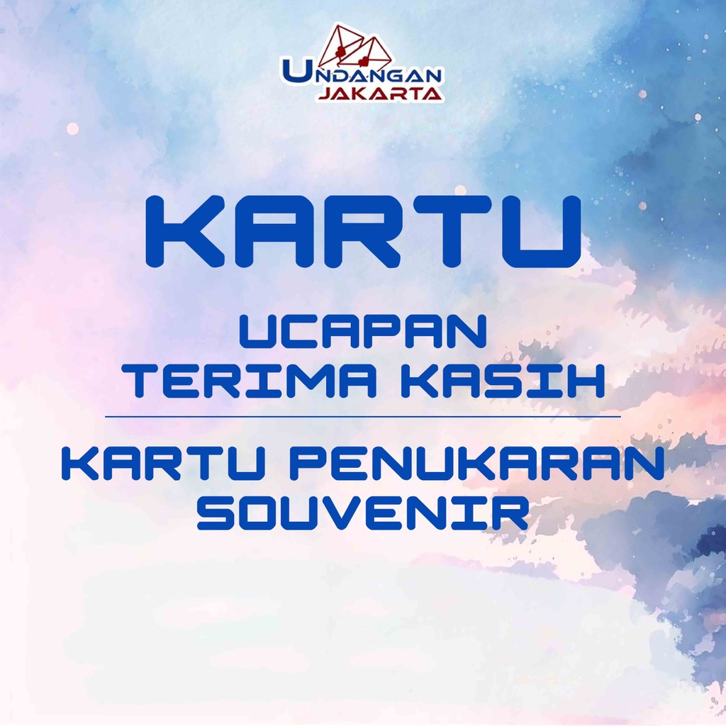 Kartu Ucapan Terimakasih Bernama / Kartu Penukaran Souvenir Bernama Undangan Jakarta Official