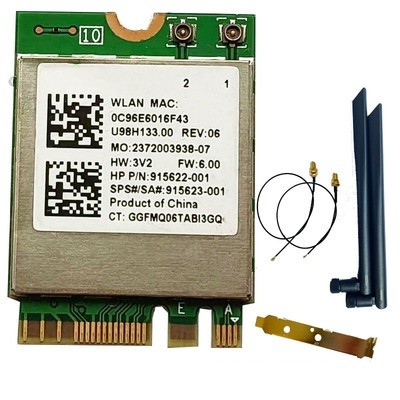 Wireless Network Card RTL8822BE WIFI Bluetooth 4.2 Dual Band Wireless Card 433M for HP 915622-001 91