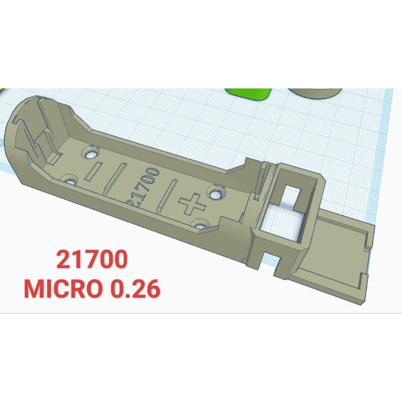 Case baterai 21700 charger proteksi support volt meter