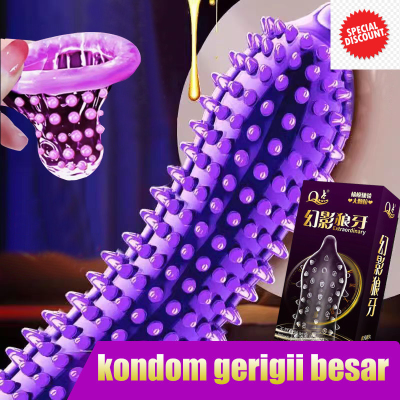 READY Kini Tersedia Kembali [PRIVASI AMAN] Kondon gerigi original Kondom bergerigi Kondon gerigi 12p