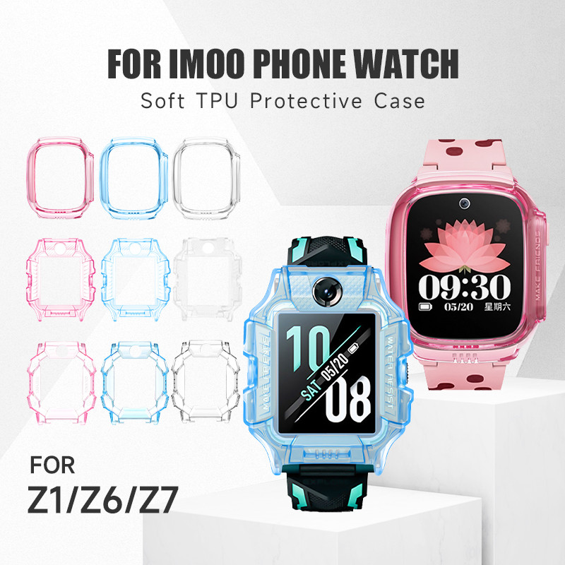 Bumper Untuk Smart Watch Imoo Watch Phone Z6/Z7/Z1 Kids Smart Watch Protective Case Soft TPU TPU Sil